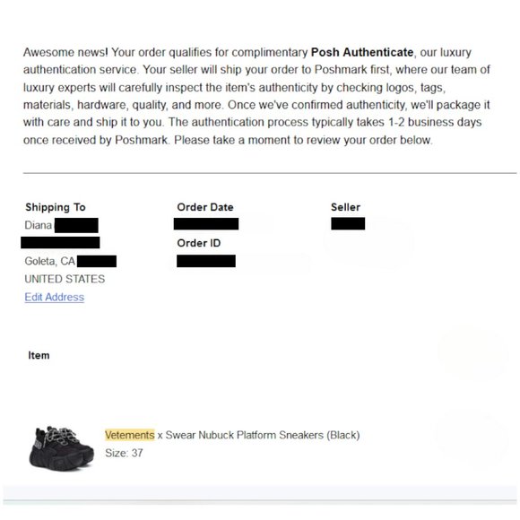 Vetemens x Swear collab chunky platform black leather sneakers - Picture 10 of 16